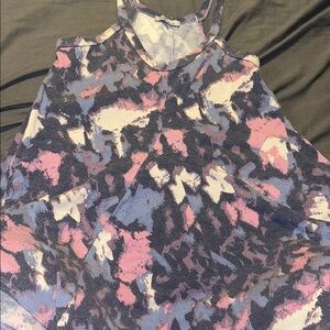 White Birch Multicolor flowy mini dress